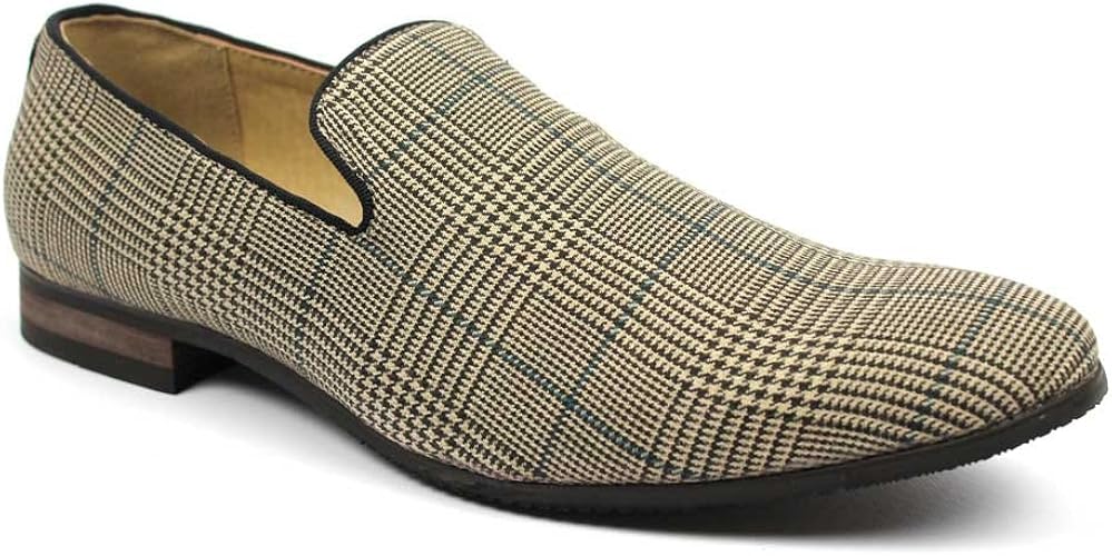 checkered loafers