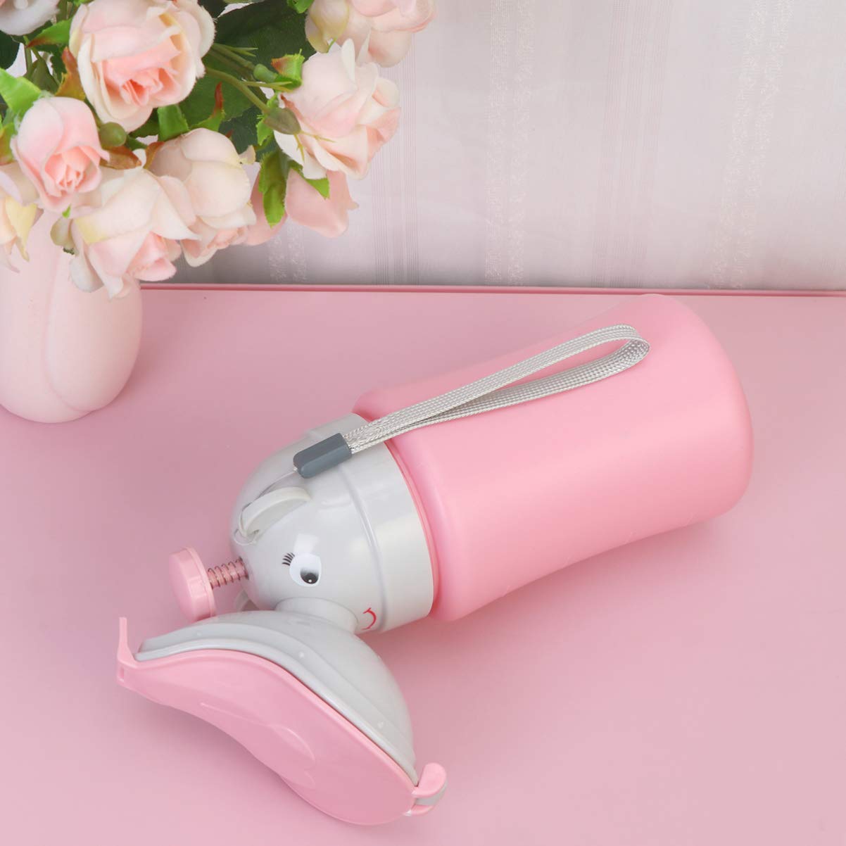 1pc Elephant Supermarket Cartoon and On Urinal Urine Camping, Travel Pee Pink Bottle Girl Childrens Tool Training the Bottles Urination Camping