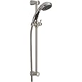 Delta Faucet 3-Spray Slide Bar Hand Held Shower with Hose, Brushed Nickel Handheld Shower Head, Slide Bar Hand Shower, Handheld Shower, Detachable Shower Head, Stainless 57014-SS
