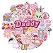 Cute Girl Kawaii Trendy Vinyl Water Bottle Waterproof Stickers for Laptop Bumper Luggage Guitar Computer Skateboard Car Bike Snowboard 50 PCS