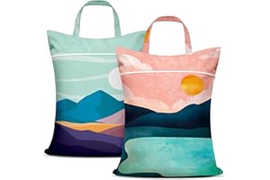 2 Pcs Large Travel Laundry Bag Waterproof with handle Washable Dirty Clothes Bag for Traveling Wet Dry Bag Bathing Suit Worko