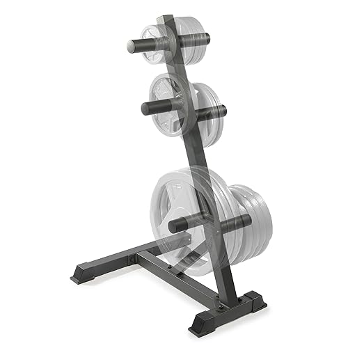 Marcy Olympic Weight Plate Tree Compact Exercise Equipment Storage Rack for  2-inch Weight Plates PT-45 in Bahrain Whizz Plate Trees