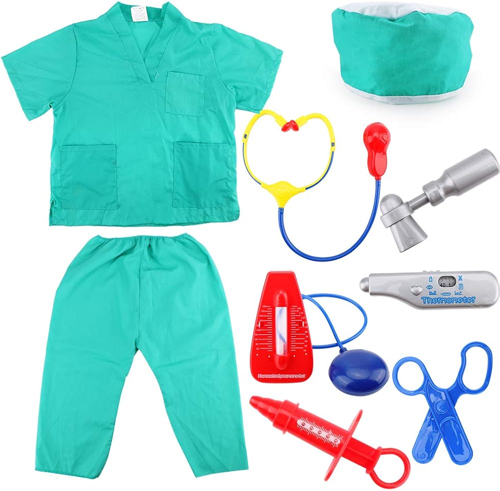 Kids Doctor Costumes，Child’s Halloween Doctor Dress Up