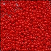 Toho Round Seed Beads 11/0#45A 'Opaque Cherry' 8g