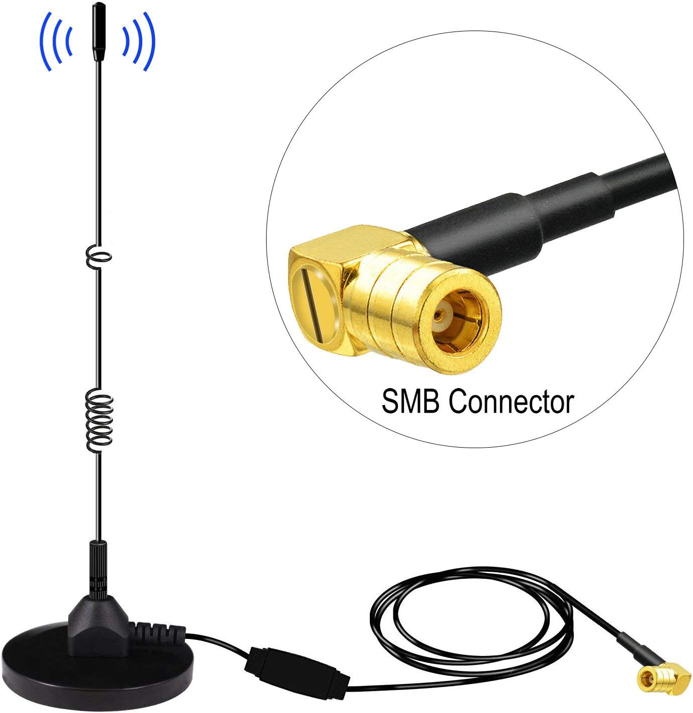 DAB Car Antenna, Cootway Car DAB Aerial with SMB Amazon.co.uk Electronics