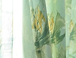 Molaxhome Valances for Windows 52x18 inch, Tie Up
