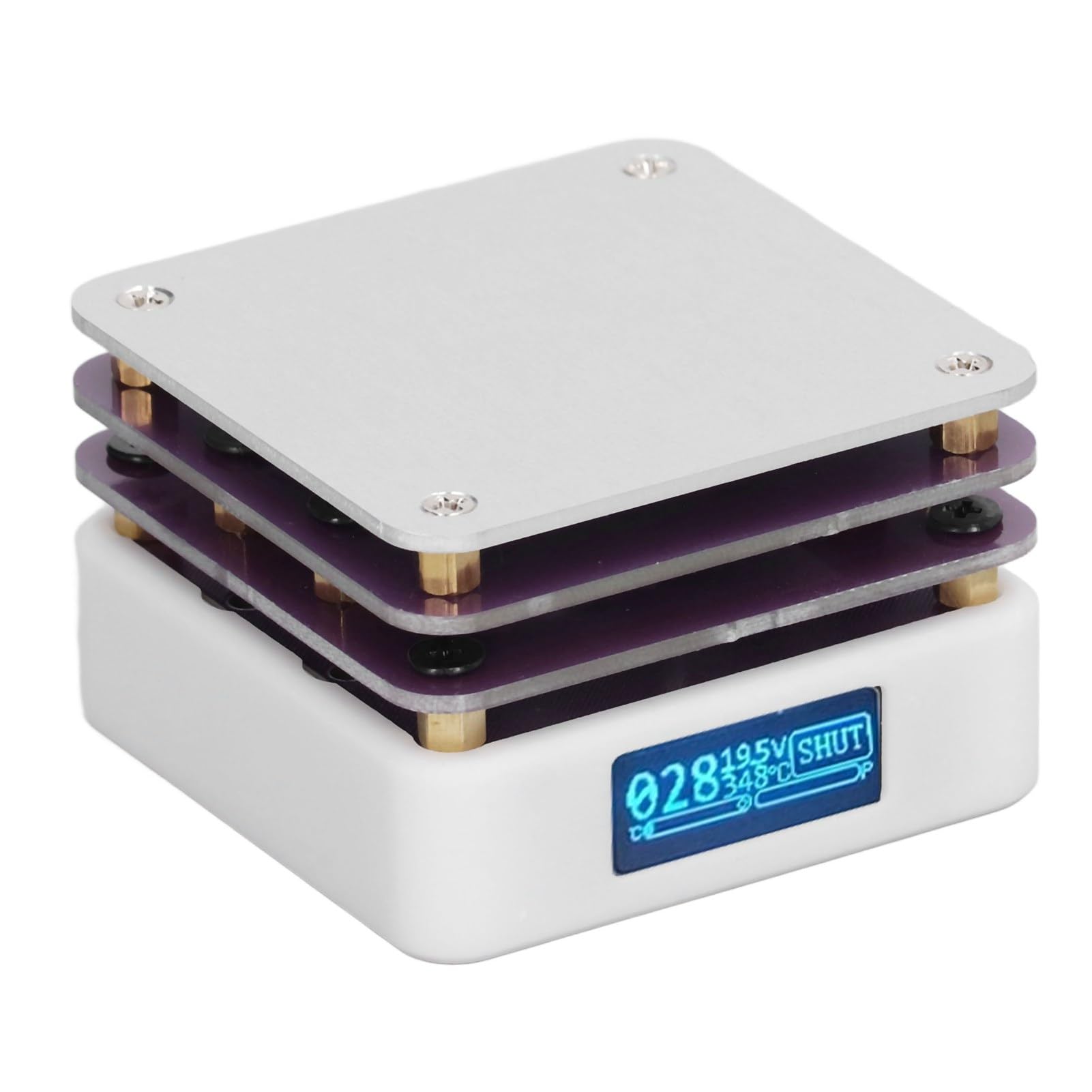 Mini Soldering Preheating Station 20V with OLED Display Heating Plate for DIY Electronics Repair Laboratory Tools