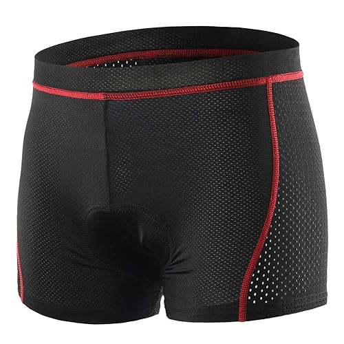 Lixada Men's Cycling Undershorts 3D Padded Breathable Mesh MTB Bike Riding Biking Underwear Shorts