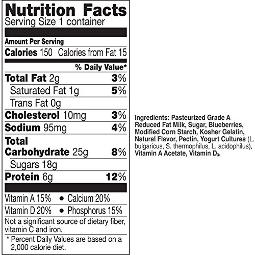Yoplait Original Yogurt Mountain Blueberry 6.0 oz Cup - Thumbnail 7