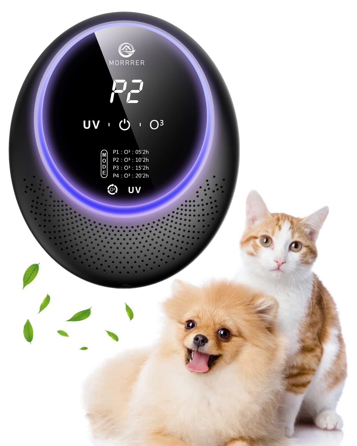 Advanced Cat Deodorizer for Litter Box, 99% Pets Odor Eliminator with 10000mAh Battery, Portable & Rechargeable Purifiers Deodorizer for Pets Litter Box Room Wardrobe Shoe Cabinet Toilet
