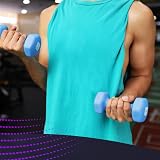 KAYMAN Neoprene Dumbbell Pair 2kg Anti-Slip Grip Hex Edges Water-Resistant view 7