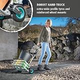 Wolfcraft TS 850 Offroad Folding Hand Truck 100kg Load Telescopic Handle view 5