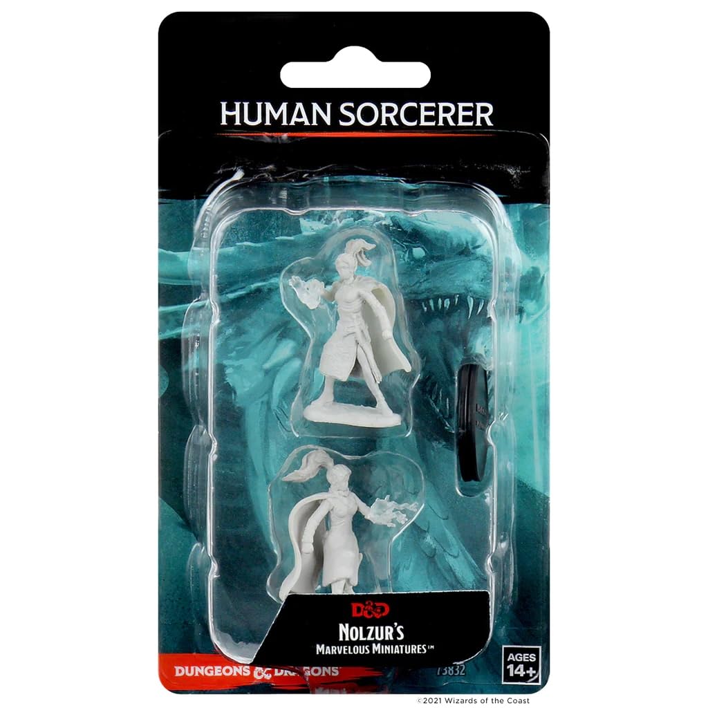 WizKids D&D Nolzur's Marvelous Miniatures - Female Human Sorcerer (6 Units)