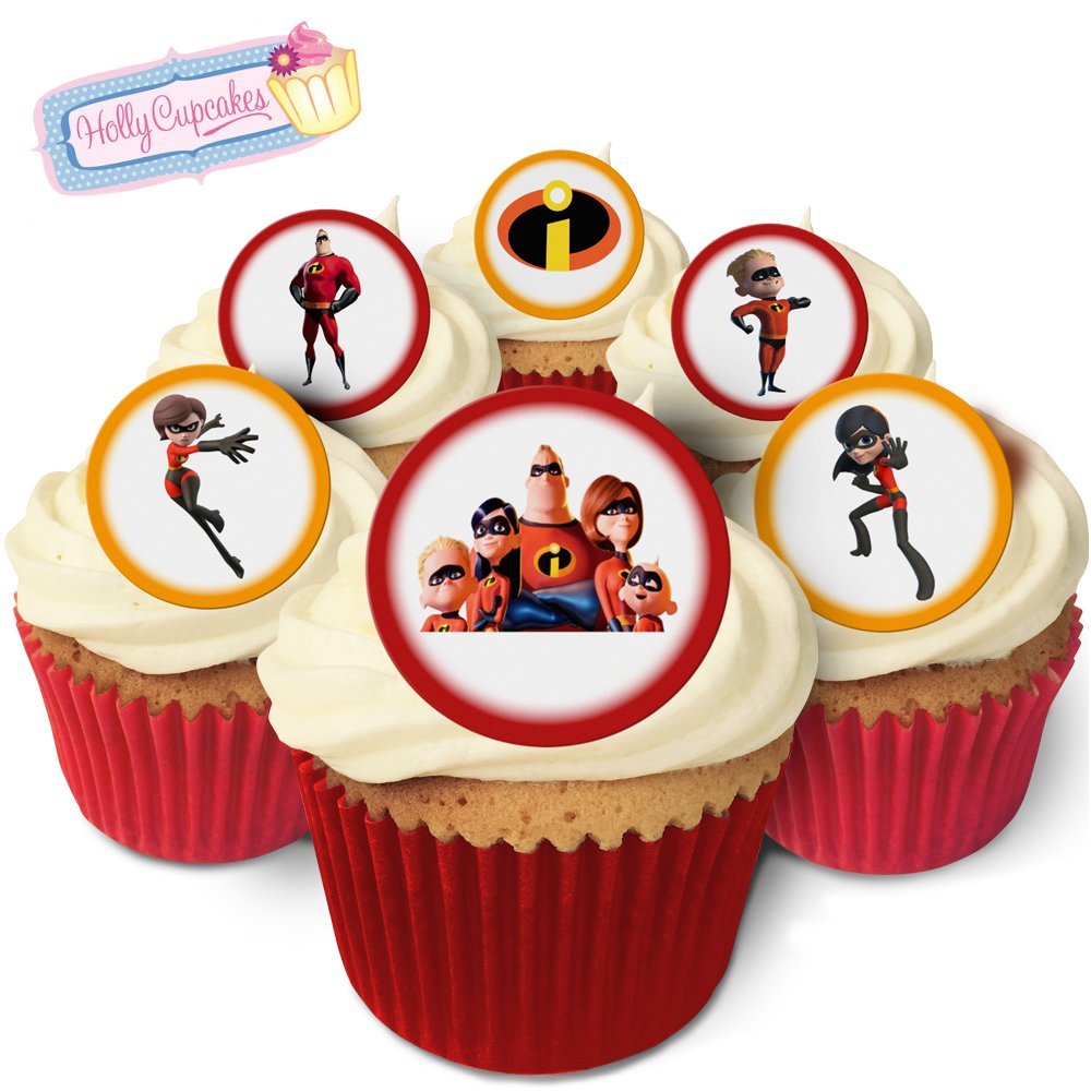 24 Fabulous Pre Cut Edible Wafer Cake Toppers The Incredibles