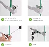 efbock Reptile Vivarium Lock with 2 Keys Sliding Door Cabinet Lock view 4