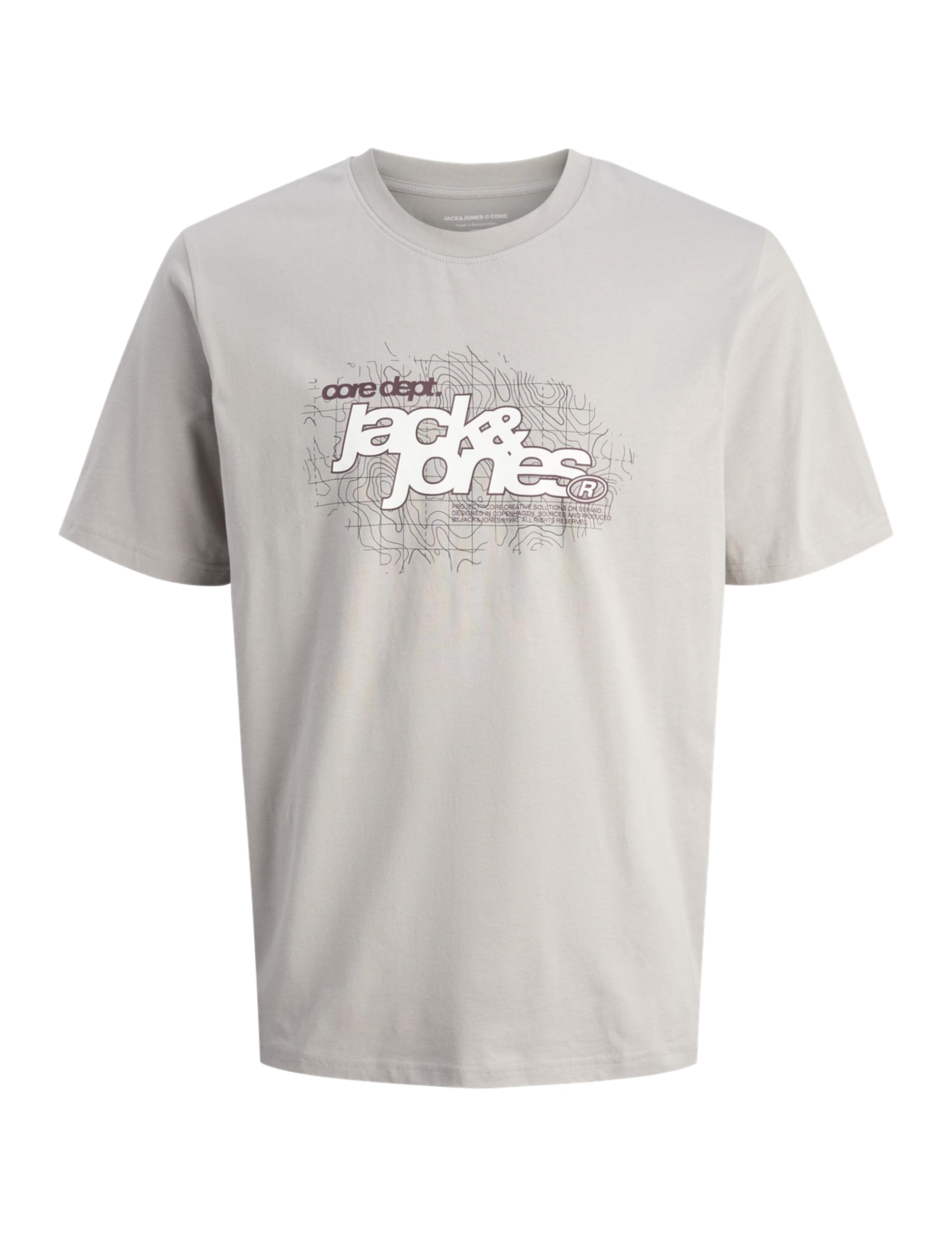 JACK & JONES Jcogrid Branding Tee Ss Crew Neck 3Pk Mp 4