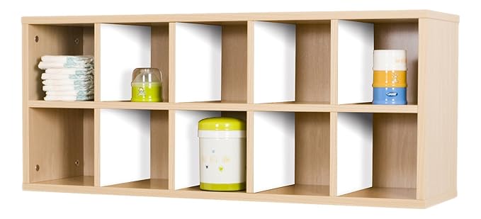 Mobeduc Mueble casillero 10 Casillas 100-42, Haya, Haya y Blanco