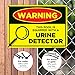 Funny Pool Sign, This Pool is Equipped with A Urine Detector Sign, 10x14 Inches, Rust Free .040 Aluminum, Fade Resistant, Made in USA