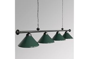 ETOTEN 70" Pool Table Lighting for Snooker Table, Classic Pool Table Light for 7' 8' 9' Table - Billiards & Pool Table Light Fixtures, Billiards Light for Billiards Room, Snooker, Kitchen Island(Green)