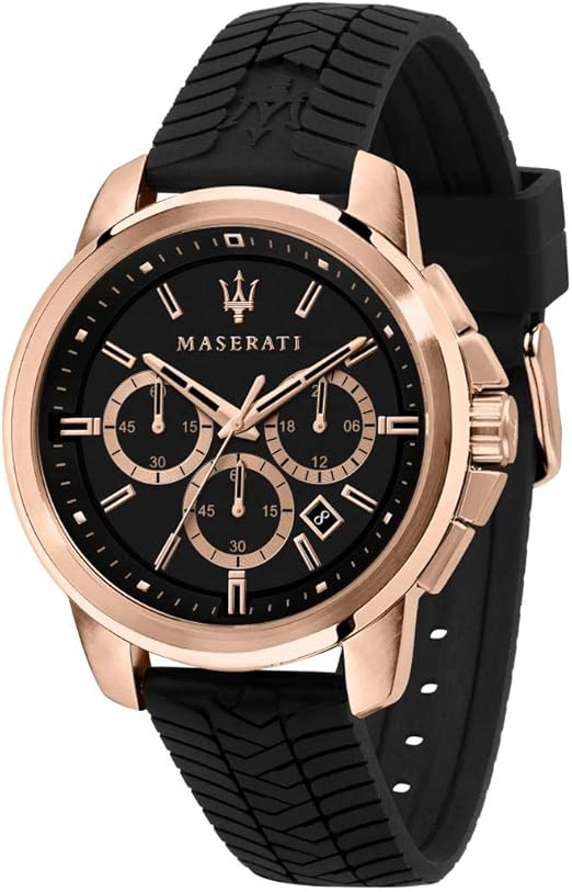 Maserati Montre Homme Analogique Quartz Silicone Bracelet R Amazon Fr Montres