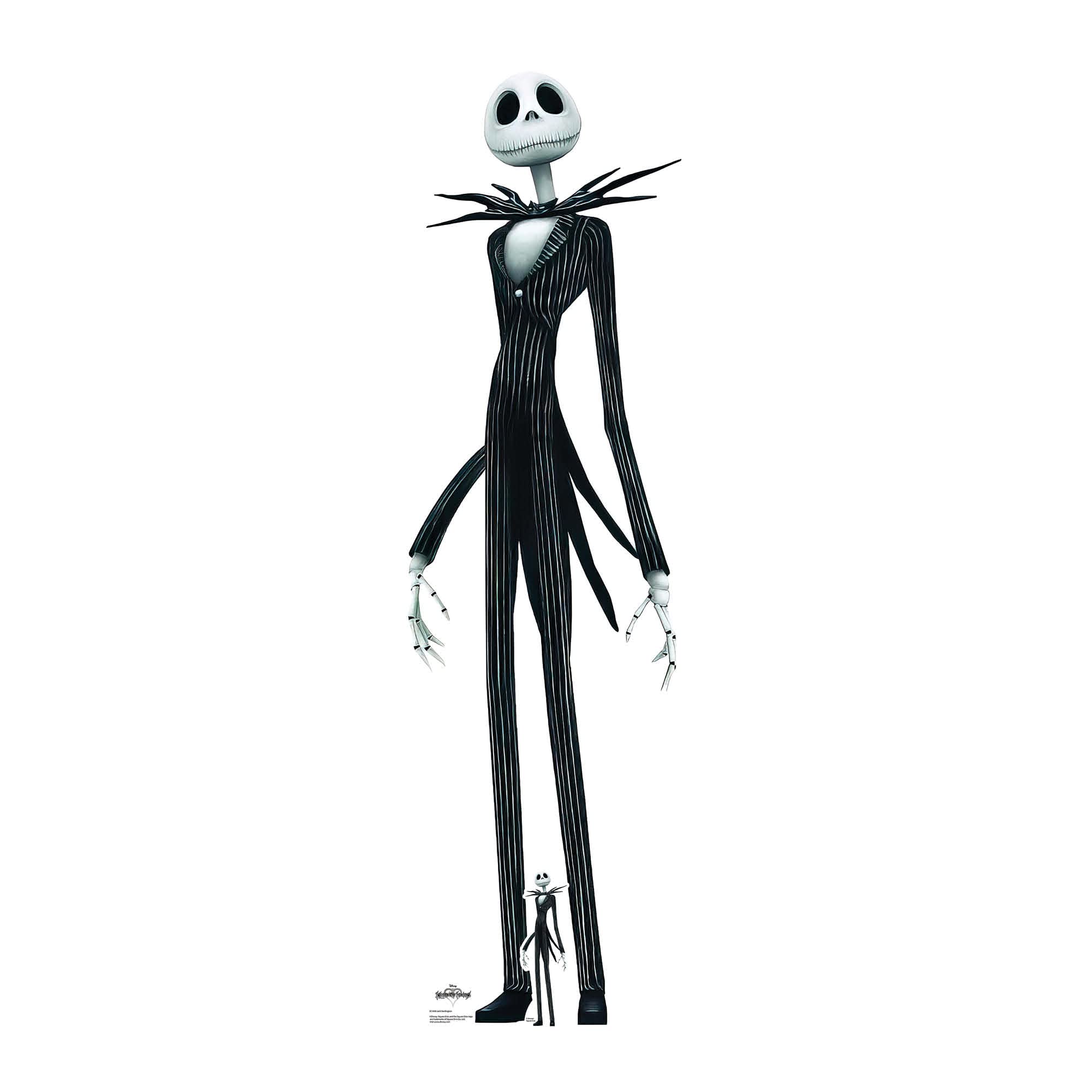 STAR CUTOUTS SC1690 Jack Skellington Kingdom Hearts The Nightmare Before Christmas Lifesize Cardboard Cutout With Free Mini,Large
