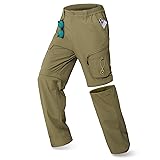 IGOLUMON Men's Convertible Hiking Pants, Zip Off