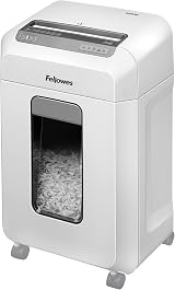 Fellowes 12Ms Mini-Cut Shredder 12 Sheets 4 x 12 mm 23 L Bin SafeSense Auto