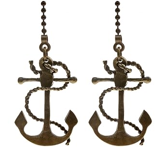 Uotyle Ceiling Fan Pull Chain Ornaments Set Extension 12 Inch