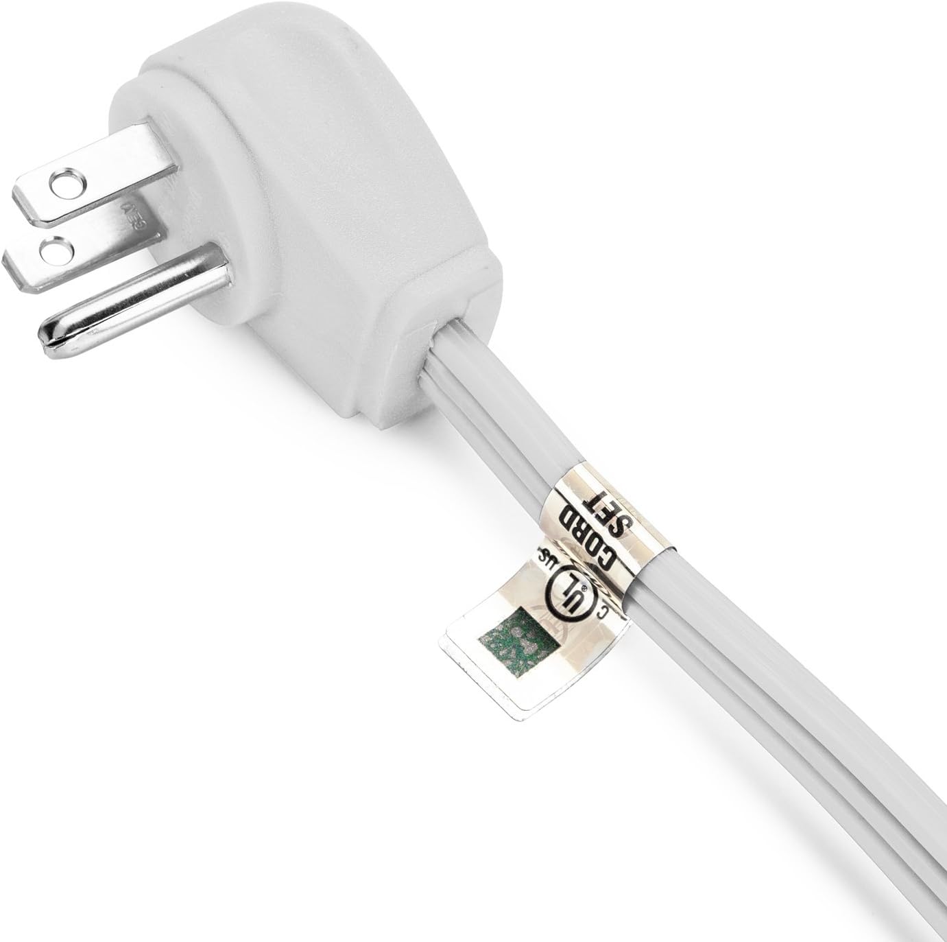 Aurum Cables 10-Feet 3 Outlet Extension Cord Indoor/Outdoor Extension Cord 16AWG 2 Pack - White - UL Listed - - 