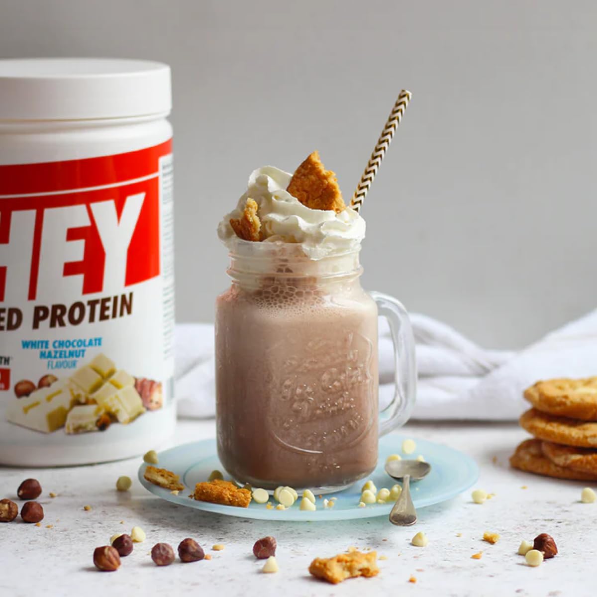 per4m Protein Whey Powder | 30 Servings of High Protein Shake with Amino Acids | for Optimal Nutrition When Training | Low Sugar Gym Supplements (Double Choc
