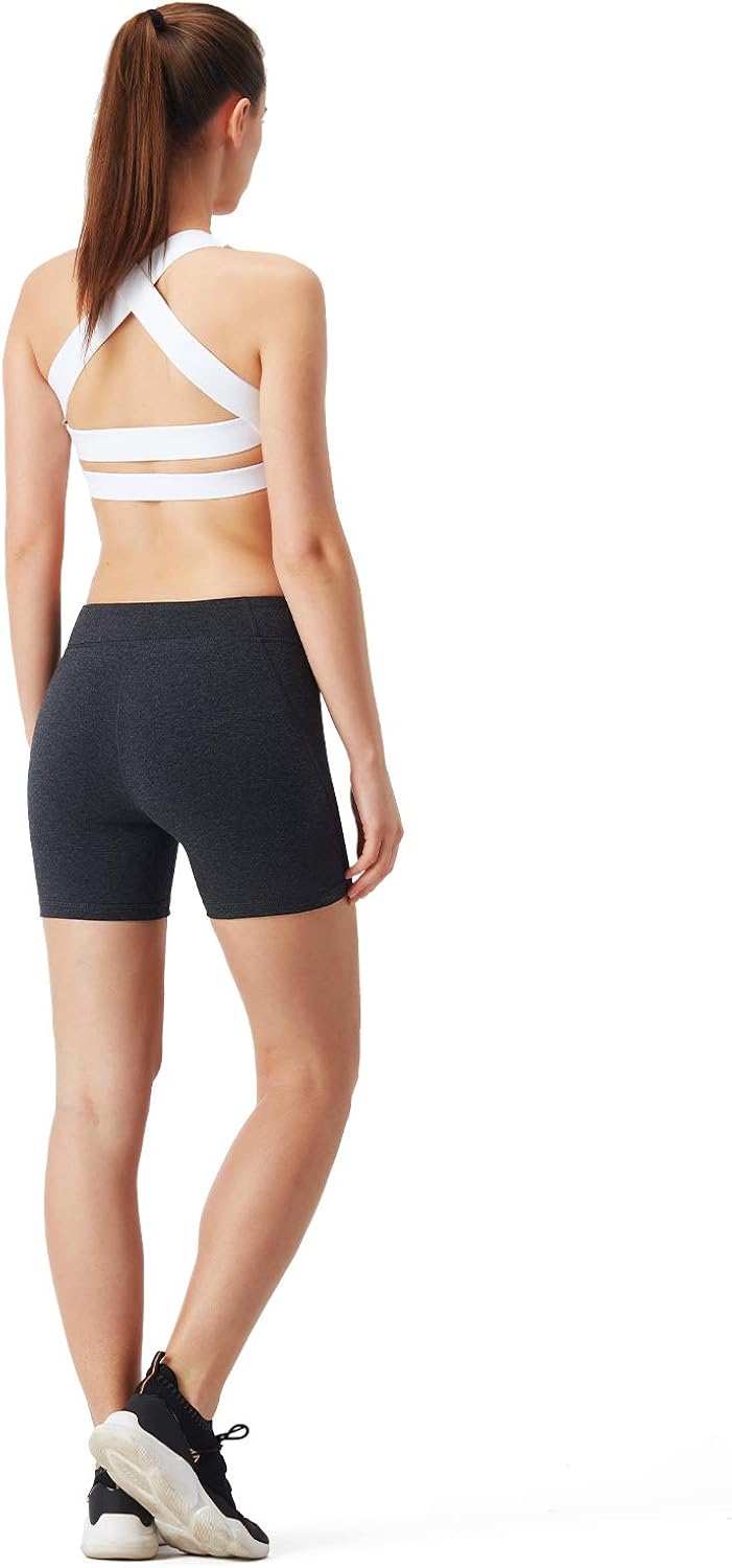 Naviskin Women's 4" Active Volleyball Shorts Training Workout Tights Compression Shorts : Clothing