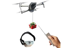 XTnueotr Universally Drone Airdrop System Release Device Payload Fish Bait Delivery Transport Drop, for DJI Mini4 Pro/Mini3/Mini2/Air3S/Air2/Air2S/Mavic3 Mavic Series Drone Accessories (Airdropper Device)