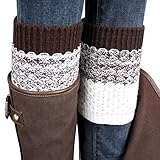 Beautyvan,2016 Jacquard Knitted Leg Warmers Socks (Brown)