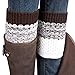 Beautyvan,2016 Jacquard Knitted Leg Warmers Socks (Brown)