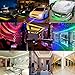 LED Strip Lights with Remote Waterproof RGBW Rope Light 16.4feet 300leds 5050SMD Color Changing Full Kit