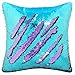 Play Tailor Sequin Pillow Cover Cushion Covers 16x16in Flip Sequins Decorative Throw Pillow Case, Teal Blue and Light Purple (Insert Not Included)