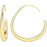 Amazon Essentials J-Hoop Earrings, 31.7mm