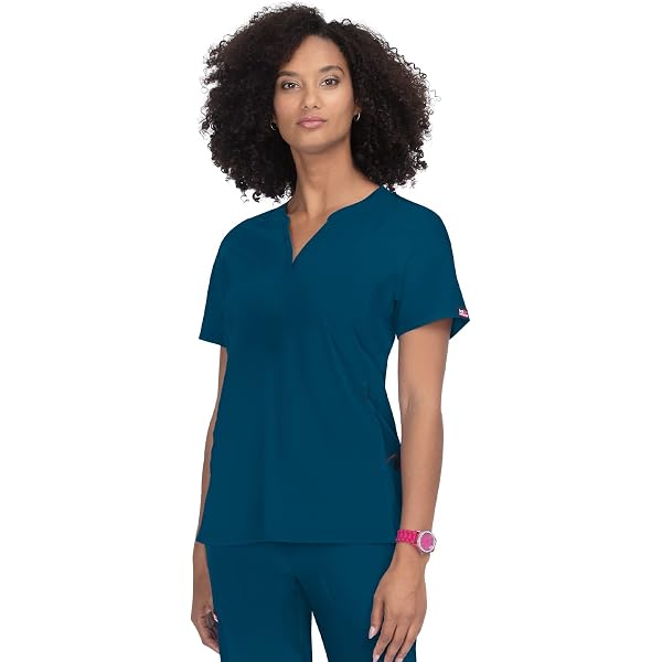 Amazon.com: KOI Basics Women's 4 Pocket Katie Mock Wrap Scrub Top