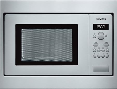 Siemens HF15M552 - Microondas de encastre / integrable, 800 W, 18 L, color gris