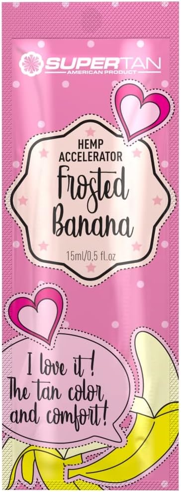 Supertan Frosted Banana Hemp Accelerator Tanning Lotion Cream 15ml
