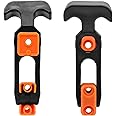 BokWin 2 Pcs Rubber Draw Latch T Handle,4.3 Inch Flexible Hasp Latch for Tool Box Golf Cart Cooler(Orange)