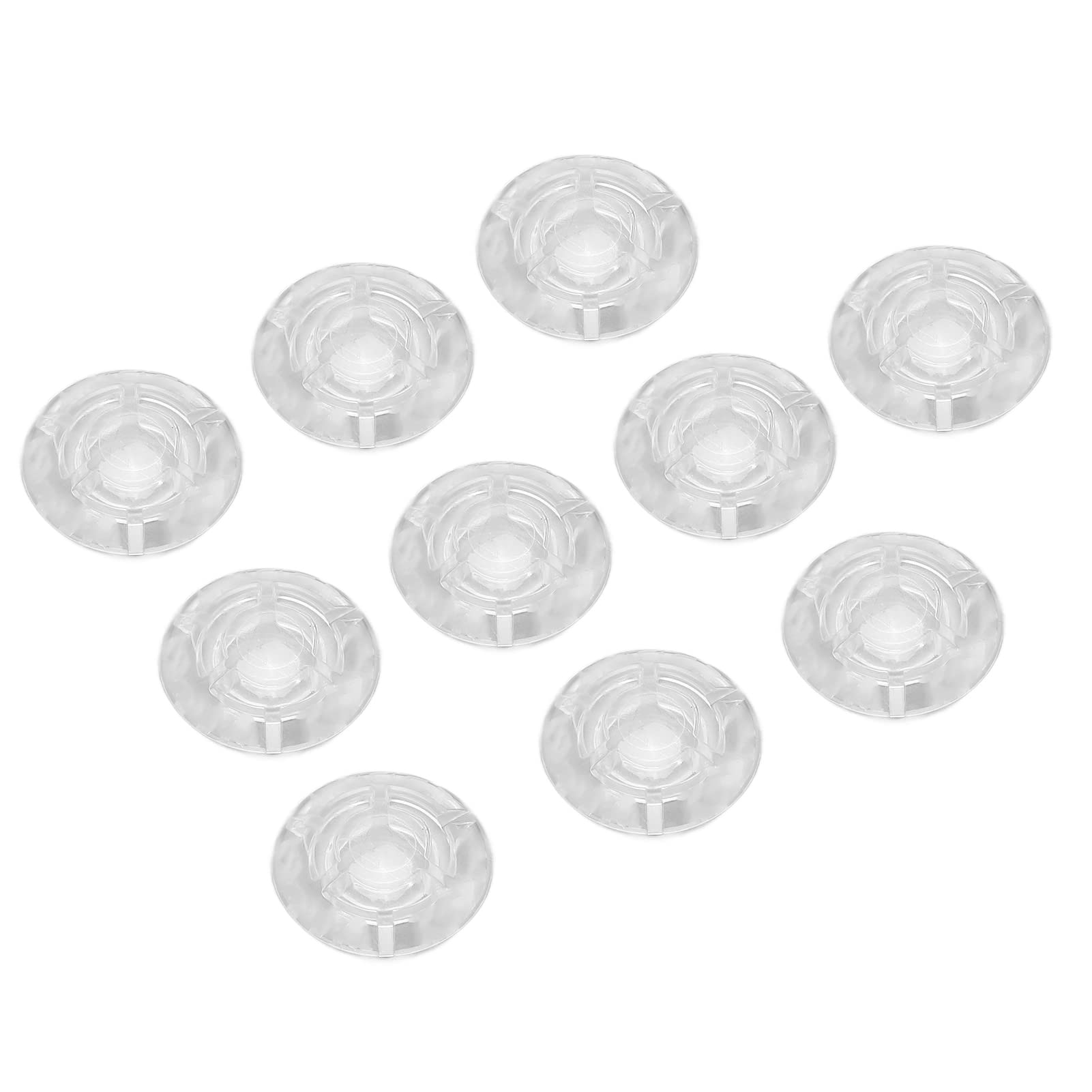 Clear Footswitch Toppers, Universal Foot Switch Nail Cap Transparent 10Pcs Plastic for Guitar Effect Pedal for Musicians