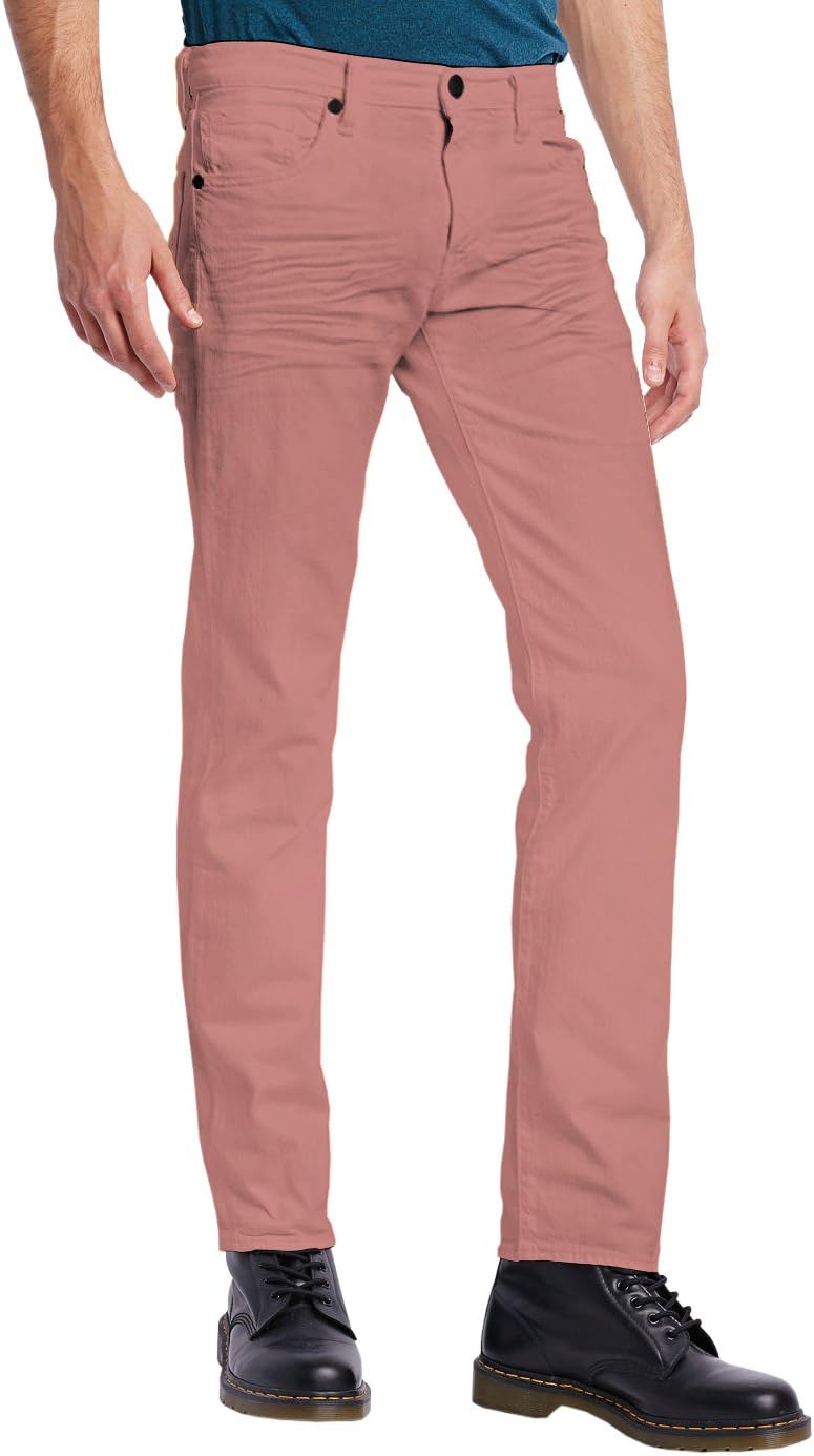 ETHANOL Mens Slim Super Stretch Motion Denim Five Pocket Jean