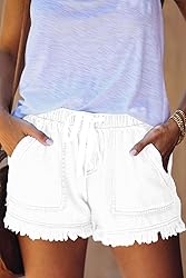 YOCUR Womens Denim Shorts Colored Flowy Fashion