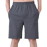 Zoulee Men's 9" Lightweight Jersey Shorts Front Zipper