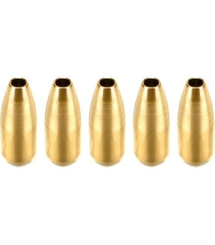 Cuoyuqie 50pcs Fishing Sinker Weights Brass Fishing Spinner Lure Bodies Spinnerbait DIY Making Mixed Color : Sports & Outdoors