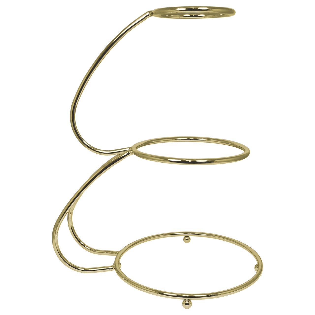 PME E Shape Gold Finish 3 Tier Cake Stand