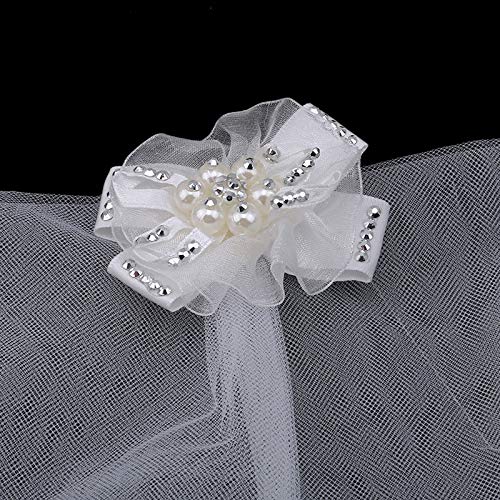 STORE-HOMER - Classic Wedding Veil Bridal Costume Boutique Puppy Cat Pets Accessory Grooming Wedding Decoration - Thumbnail 4