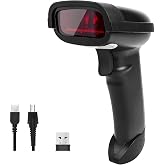 NETUM Wireless Barcode Scanner, Handheld 1D Laser Barcode Reader