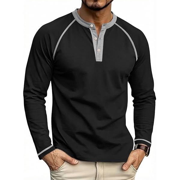 2026 Long Sleeve Soft Shirts for Men Classic Button Down V Neck
